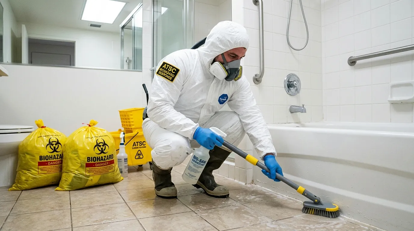 Decontamination equipment deployed for Blood Cleanup in Emmaus